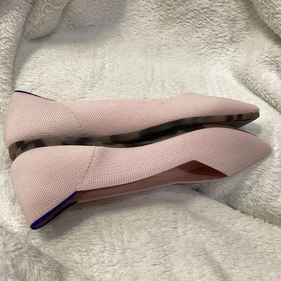 Rothy's The Point Blush Knit Fabric Slip On Ballet Flats Women’s US 9.5 EU 40.5 - Picture 5 of 11
